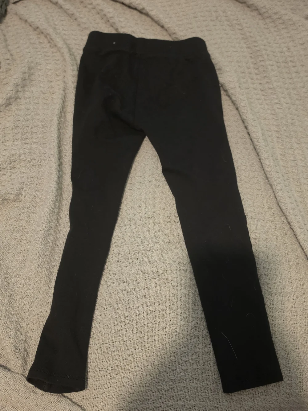 The Children's Place Black Leggings with Side Ruffle Trim
